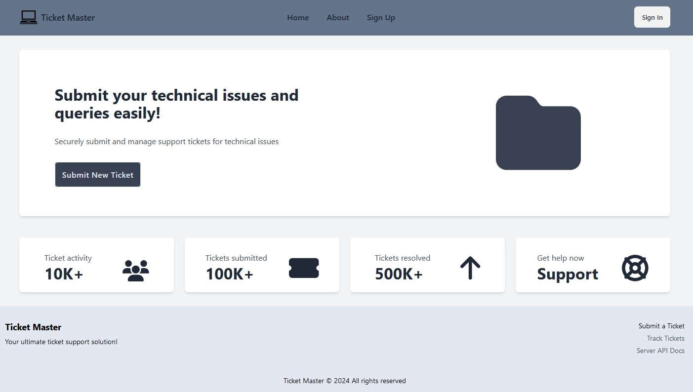 Support Ticketing System